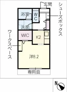 FLORISH【1階】の間取り