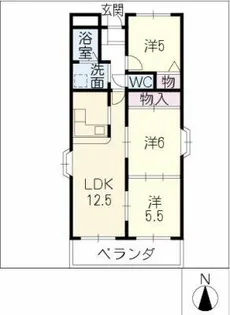 グランドヒルズ【4階】の間取り
