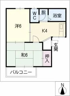 アトウレ上挙母A棟【2階】の間取り