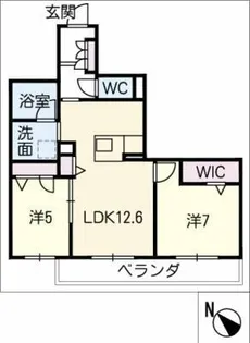 ツィプレッセン ハープス【3階】の間取り