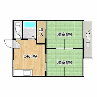 エステート熊取A棟【2階】の間取り