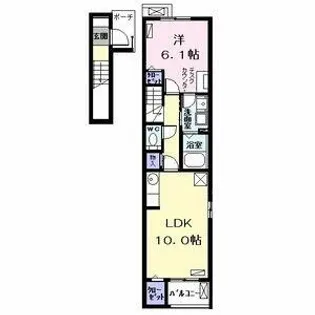 グッディーハウスⅠ【2階】の間取り