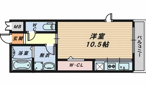 WISTERIA PLACE【1階】の間取り
