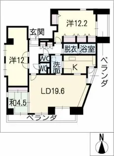 サン・パレス・本山【7階】の間取り