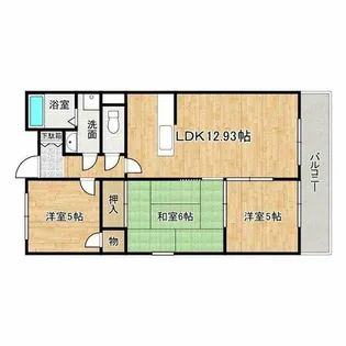 ア・コテ・ドゥ・シャトーさくら【3階】の間取り