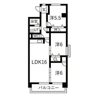 エルスタンザ原【4階】の間取り