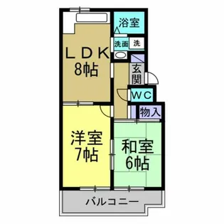 サン青山【4D号室】の間取り