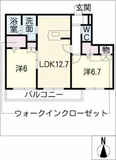 SUN CAMELLIA【1階】の間取り