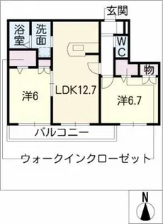 SUN CAMELLIA【1階】の間取り