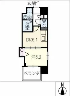 エルミナグラン【8階】の間取り