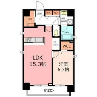 スリーアイランドタワー丸の内【8階】の間取り
