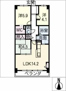 フロンテ21【6階】の間取り