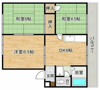 ベルネージュアサヒ【3階】の間取り