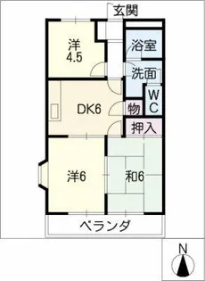 グリーンガーデン立込【2階】の間取り