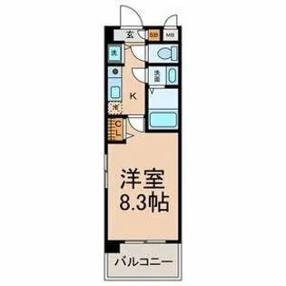 秀明館【2階】の間取り
