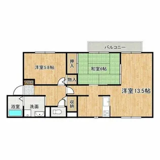 デイスターS【1階】の間取り