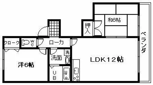 ハナハウス【1階】の間取り