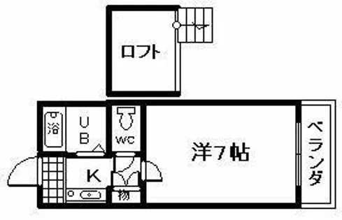 レンパレス流木【2階】の間取り