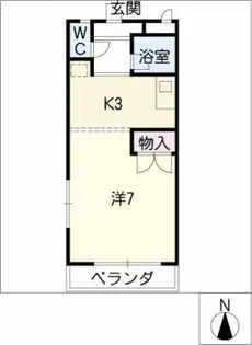 シャトレ旭【1階】の間取り