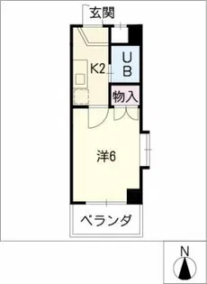 ベルメゾネット【3階】の間取り