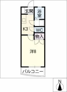 パークハイツ平川【1階】の間取り
