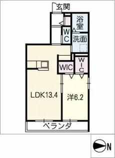 CALME FAMILLE MIZUHO【2階】の間取り