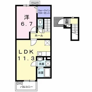グラン フェリシア【2階】の間取り