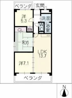 エミネンス【3階】の間取り