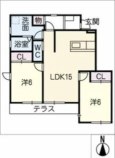 KATSURAⅡ【1階】の間取り