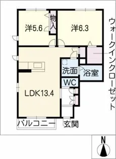 メゾン・ド・ボヌール【1階】の間取り