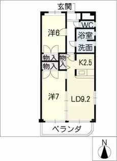 パティオ【4階】の間取り