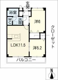 サン・カントリー【2階】の間取り