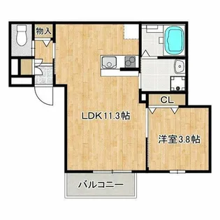 ARCAりんくうⅡ【1階】の間取り