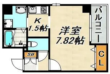 ラ・フォンテ神戸長田【9階】の間取り