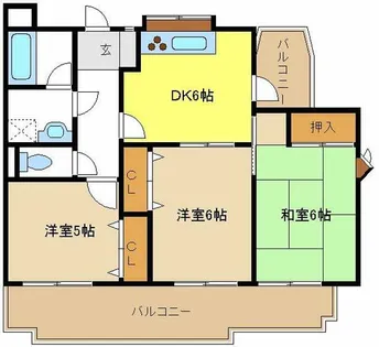 ハーモニアス元八事【8階】の間取り
