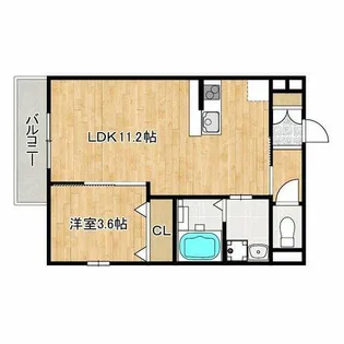ARCAりんくうⅡ【2階】の間取り