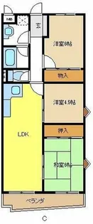 ロアール赤池【4階】の間取り
