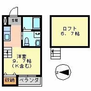 olive(オリーブ)【2階】の間取り