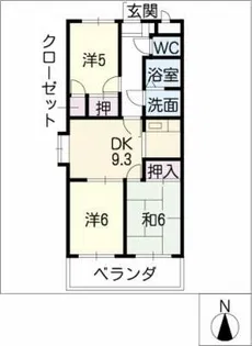 ファミーユK・Y【3階】の間取り