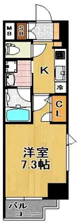 スプランディッド大阪WEST【5階】の間取り