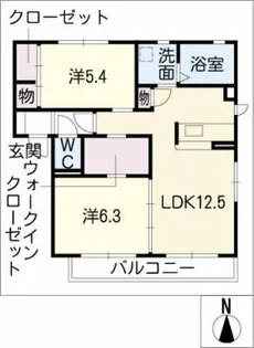 PATIO A棟【2階】の間取り