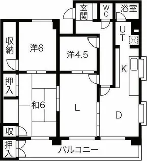 アイルモネ山手【2階】の間取り