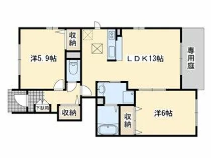 メゾン ド プラリネ【2階】の間取り