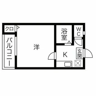シャトー黄金【2階】の間取り