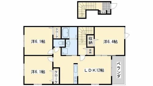 ザオバーレイⅡ【2階】の間取り