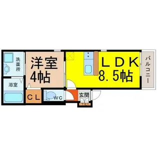 ファンキャッスル【2階】の間取り