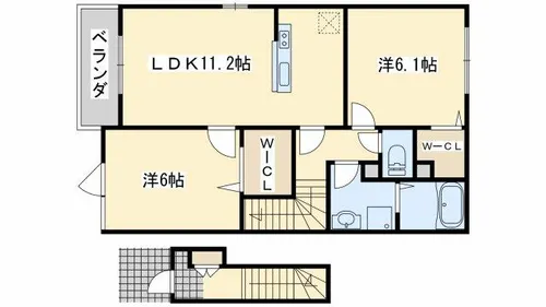 ブリーゼ【2階】の間取り