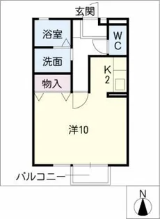 メゾン・ボナール【1階】の間取り