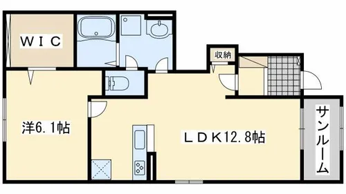 ヴェステン フォーゲル【1階】の間取り