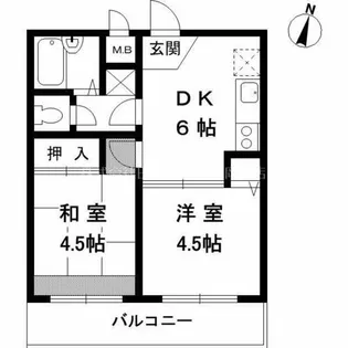 サンフラワー北青木【3階】の間取り